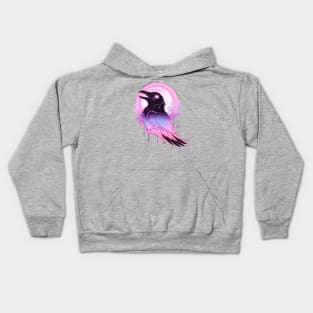 Pastel Goth Raven Kids Hoodie